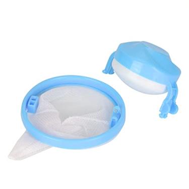Imagem de Akozon Nova Máquina de Lavar Roupa Flutuante Saco de Malha Filtro Coletor de Cabelo - Rede Removedora de Pêlos para Fiapos e Peles de Animais de Estimação, Ecológica,