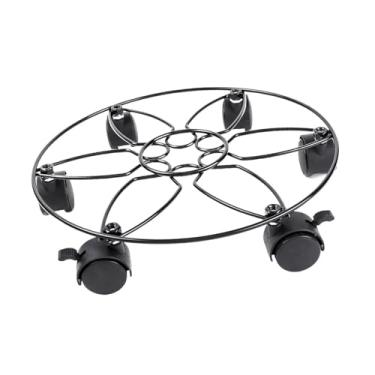 Imagem de Generic Plant Pot Caddy Planter Mover com rodas Castrois de carrinho de planta de ferro para sala de estar em de escritório