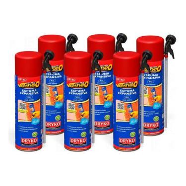 Imagem de Kit 6 Espuma Expansiva Selante Universal Facil Uso Obras - Vedatudo