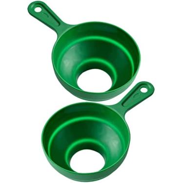 Imagem de Funil, funis para encher garrafas, 2 peças, funil de conserva de boca larga, funil para transferência de óleo líquido e pó verde