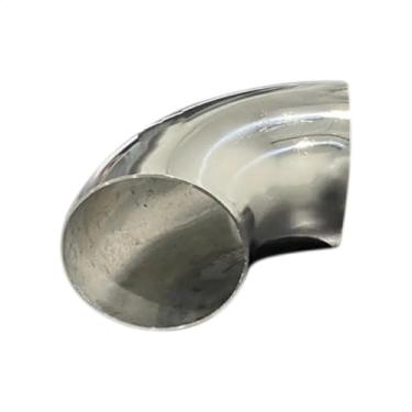 Imagem de Tubo Curva Inox 304 Polido 90 Graus 2,5 Polegadas Escapamento