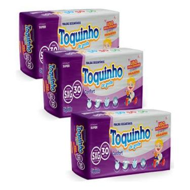 Imagem de Kit 3 Fralda Infantil Bebe Toquinho Diguinho Atacado Barato, Sem gêner