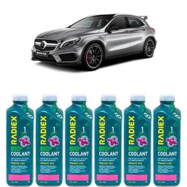 Imagem de Kit aditivo radiador bio coolant pronto para uso rosa - mercedes class
