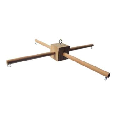 Imagem de Colaxi Kit de moldura de madeira para móbile, suporte para fotografia, decoração, berço para recém-nascido, brinquedo para cama, caixa de música para quarto