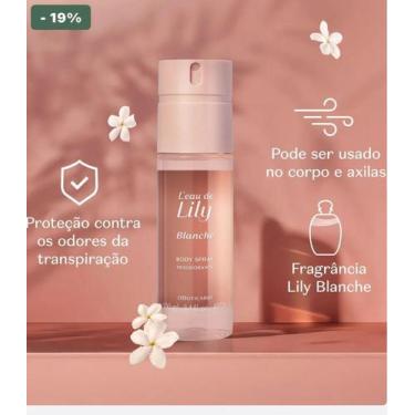 Imagem de Body spray desodorante leau de lily blanche 100ml - O BOTICARIO