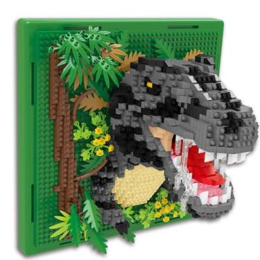 Imagem de Conjunto de blocos de construção BSESparklion Dinosaur Animal Art 3D