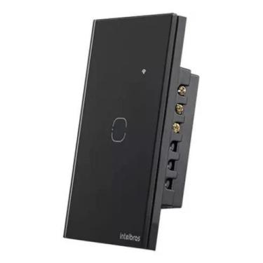 Imagem de Interruptor Smart Wi-Fi Touch Preto Ews 1001 - Controle Remoto e Autom