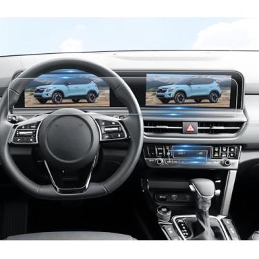 Imagem de BIBIBO Protetor de tela para Kia Seltos 2026 para Kia Seltos 2024-2026 (S, EX, SX) Tela sensível ao toque de 10,25 polegadas e tela CA [antiarranhões ultra transparente] Acessórios Kia Seltos 2024