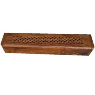 Imagem de Incensário Box Vermelho Machetado Grande - Mana Om By Ello