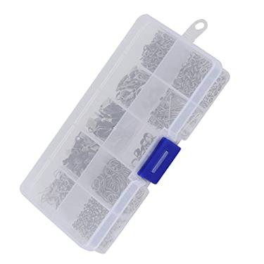 Imagem de KIMISS Brincos de Jóias Fazendo Acessório Kit de Artesanato Diy Com Fecho Lagosta e Ganchos de Brinco-conjunto Completo para Fornecimento e Reparo de Jóias (Guqing - caixa única)