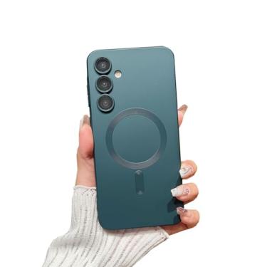 Imagem de Doowear Capa magnética para Galaxy S25 Plus [compatível com carregador Magsafe] sem fio, antiarranhões, à prova de choque, proteção total para câmera, fina, de silicone para Samsung Galaxy S25 Plus