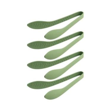 Imagem de Pinças De Silicone Rosa Para Alimentos, 4 Peças, Antiderrapantes, Para