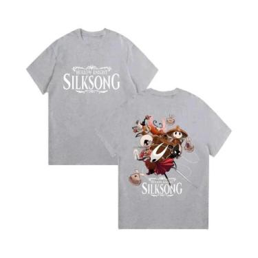 Imagem de Camiseta Gráfica Unissex Y2K Retro Hollow Knight Silksong Casual Com C
