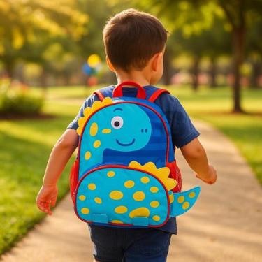 Imagem de Mochila Infantil de Costas Com Alças Crianças Creche Escolar Passeio B