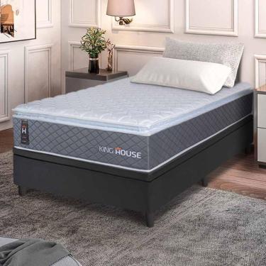Imagem de Cama Box Baú Argel Espuma D33 Solteirão 96x203 King House