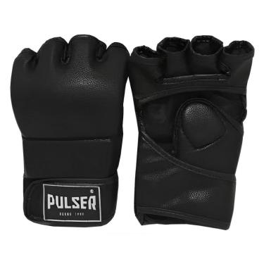 Imagem de Luva Mma Pulser Vale Tudo Treino Luta Profissional Couro Pu Preto-Unissex