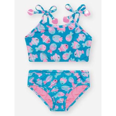 Imagem de Biquini Feminino Infantil Cinti - 12605, Azul, 3