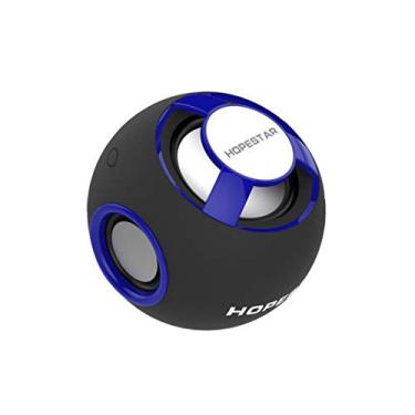 Imagem de HIOD Alto-falante Bluetooth HOPESTAR sem fio alto-falante externo à prova d'água portátil subwoofer Mini suporte TF (Mirco SD) / AUX, azul