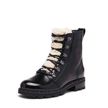 Imagem de Sorel Lennox Bota feminina confortável de renda – Chuva – Impermeável – Preta, Preto, 10