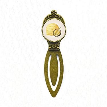 Imagem de Yellow Durian Ice Cream Ball picolés marcador de livro retrô para escritório