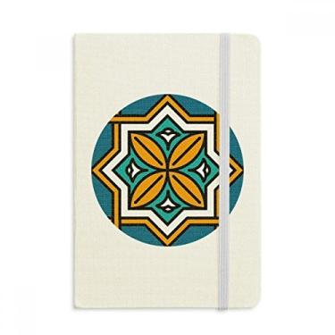 Imagem de Caderno com geometria abstrata, estilo marroquino, capa dura oficial, diário clássico