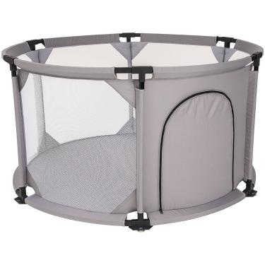 Imagem de Cercado Cercadinho Chiqueirinho Kiddo Ici 134 x 134 Cinza