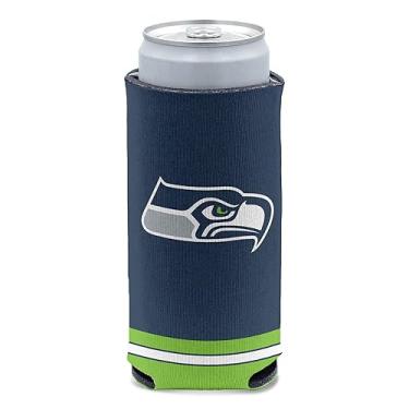 Imagem de WinCraft NFL Seattle Seahawks Slim Can Cooler, cores do time, tamanho único