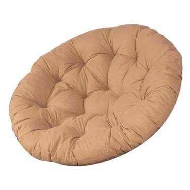 Imagem de Ｂｅｓｇａ Almofada para cadeira de balanço, elegante, versátil, redonda, almofada para assento de cadeira de rede, de chão para meditação, pátio externo, Cáqui