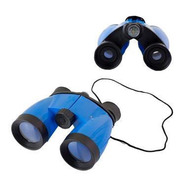 Imagem de Binóculo Infantil Bússola Plástico Brinquedo Criança Cor:Azul
