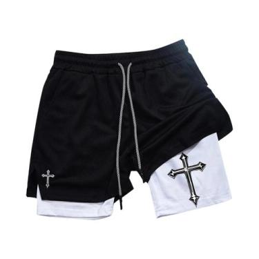 Imagem de Bermudas Masculinas Respiráveis De Verão Para Esportes E Fitness, Esti