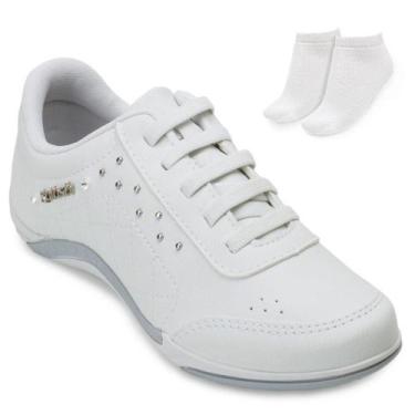 Imagem de Tênis Kolosh Casual e Meia KL22-C1296 , 37, Branco