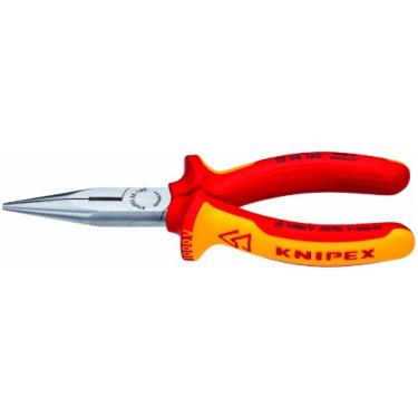 Imagem de KNIPEX - 25 ferramentas 08 160 SBA – Alicate de nariz longo com cortador, isolado 1000V (2508160SBA)