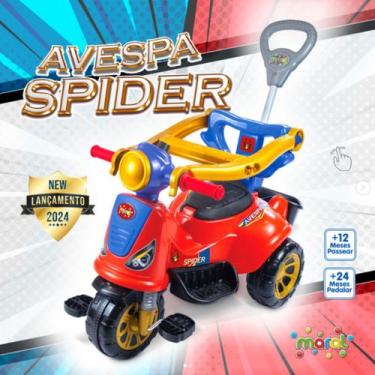 Imagem de Triciclo Motoca Carrinho Passeio Criança Empurrador Niño - Maral, Spid