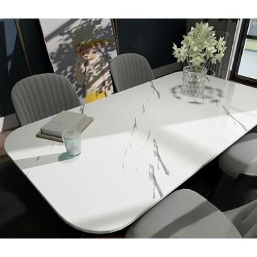 Imagem de Papel de parede simulado textura de mármore impermeável à prova de óleo resistente a manchas autoadesivo ecológico banheiro e cozinha bancada película protetora jazz branco 40 * 1000 cm