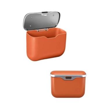 Imagem de Lixeira Para Carro À Prova d'Água Com Tampa Criativa, Caixa De Armazen