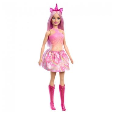 Imagem de Barbie Unicorn Rosa A Touch of Magic com cabelo fantasia e acessórios de unicórnio 2024