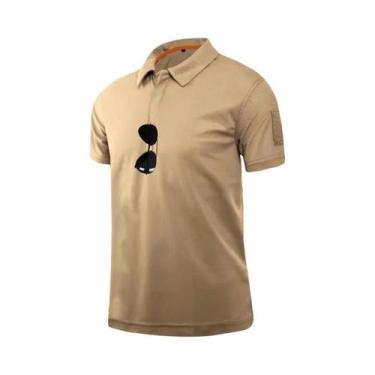Imagem de Camisas Masculinas Plus Size de Secagem Rápida - Respiráveis e Bordada