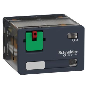 Imagem de Rele De Potência 15a 4NAF Botão De Teste Led 24vca RPM42B7 - Schneider