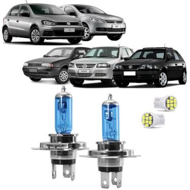 Imagem de Kit Lâmpada Super Branca Alta E Baixa Vw Gol G2 G3 G4 G5 G6 - Fx Autom
