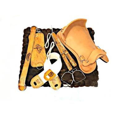 Imagem de Montaria Encilha Sela Cavalo Crioulo Laço Comprido - SELARIA SERRANO