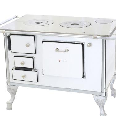 Imagem de Fogão A Lenha Tradicional 02 Venâncio Sem Tampa Branco 2dbr