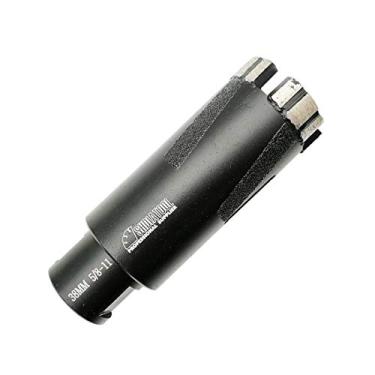 Imagem de Shdiatool Brocas de diamante para brocas de pedra rígida de tijolo de granito de mármore, serras secas ou molhadas soldadas a laser, Preto, 38mm(1-1/2 In.)