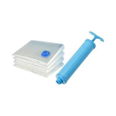 Imagem de Sacos De Vácuo Grandes Para Roupas 6pcs Recipiente De Armazenamento De