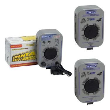 Imagem de Repelente de morcegos ultrasonico sonoro zebu + 2 emissores