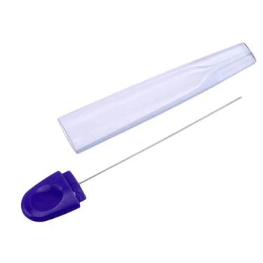 Imagem de 2 peças, testador de bolo, agulha de aço inoxidável, testador de cozimento com tampa, mini haste de mexer para cupcake, utensílios para cozinha, bolo, pão, pastelaria, biscoito, muffin, biscoito