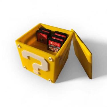 Imagem de Case para Cartuchos Nintendo Switch - Estojo Bloco Mario Retrô Compact