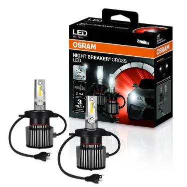 Imagem de Par Led Night Breaker Cross H4 64193cw Nbc 27w Tensão 12v - OSRAM