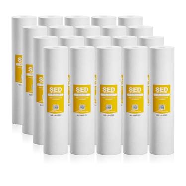 Imagem de Max Water Filtro de sedimentos de 5 mícrons 20 x 4,5 cm Cartucho de substituição do sistema de filtragem de água BB para toda a casa BB DGD-5005-20, FP25B, AP810-6, FPMB5-20, P5-20, 155358-43, SDC-45