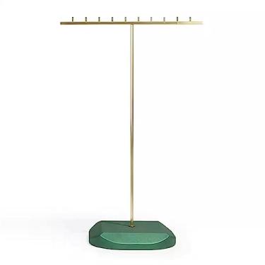 Imagem de VHDY85KA Suporte de joias para exibição de joias, suporte de colar, barra em T, de metal, para mesa, organizador de joias, torre para exibição de joias, pingente pendurado, brinco, pulseira, anel