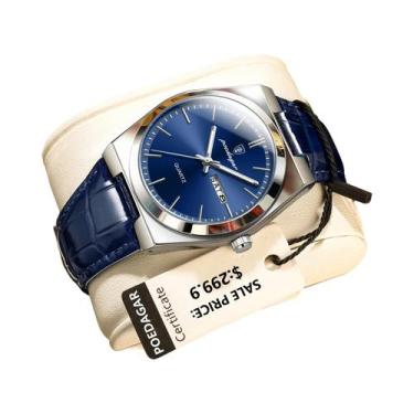 Imagem de Relógio De Pulso Masculino POEDAGAR De Quartzo, À Prova D'água, Lumino